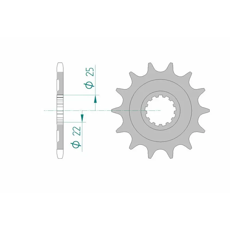 Pignon AFAM acier anti-boue 27502 - 520 Soldes