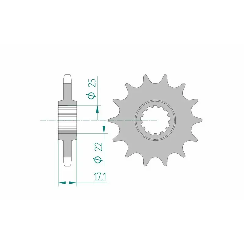 Prix Réduit Pignon AFAM acier standard 20405 - 525