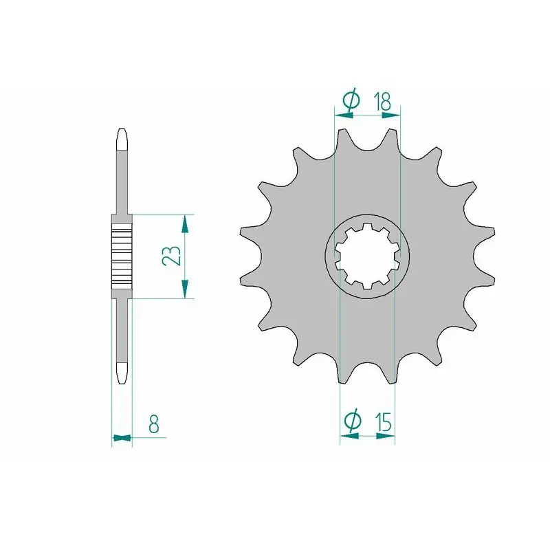 Pignon AFAM acier standard 94108 - 415 Quantité Limitée