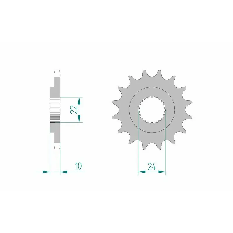 Pignon AFAM acier standard 61301 - 520 Marque