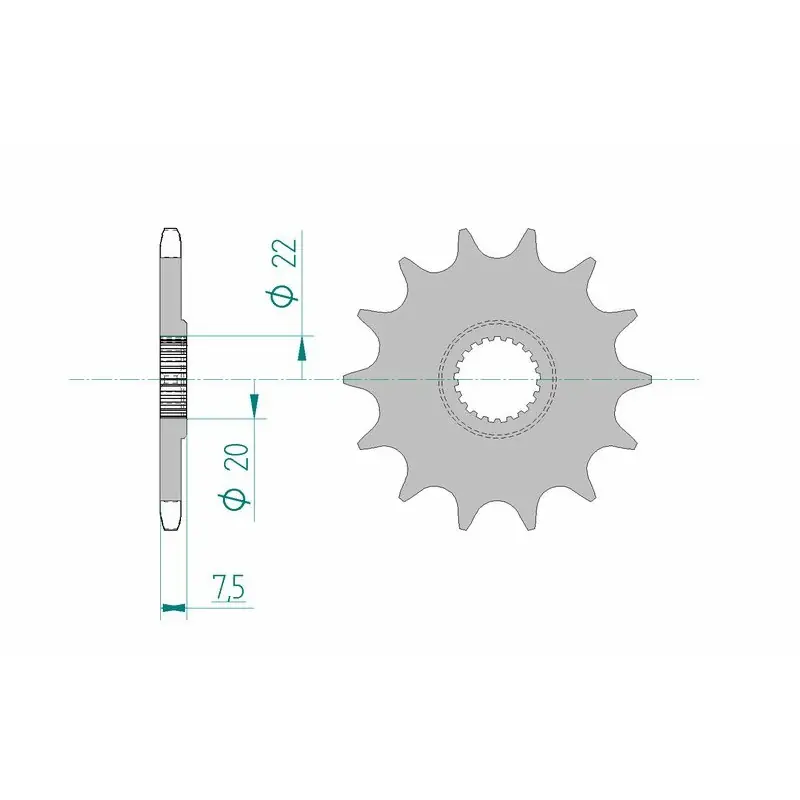 Offre Spéciale Pignon AFAM acier standard 20210 - 520