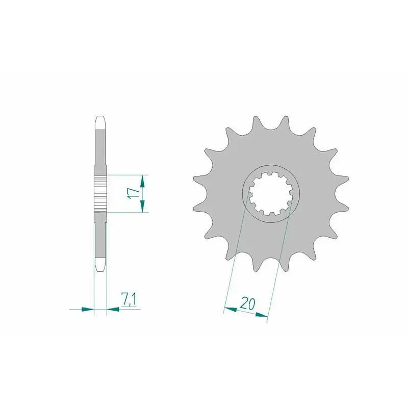 Pignon AFAM acier standard 94119 – 420 Achat Immédiat