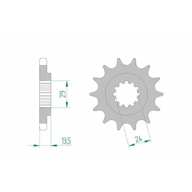 Pignon AFAM acier standard 24900 - 530 Achat Immédiat