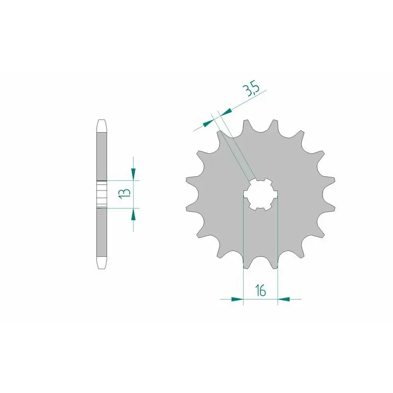 Pignon AFAM acier standard 27100 - 420 Certifié