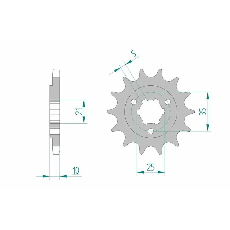 Pignon AFAM acier standard 22602 - 525 Authentique