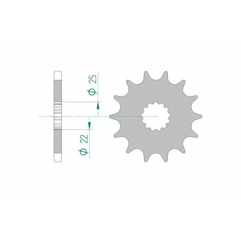 Offre Limitée Pignon AFAM acier standard 28401 - 525