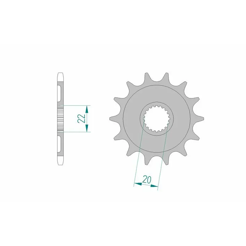 Commander Vite Pignon AFAM acier standard 21309 - 520