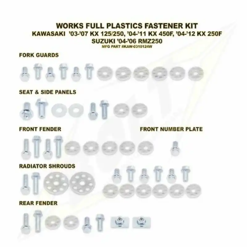 Kit vis complet de plastiques Bolt KTM Must-Have
