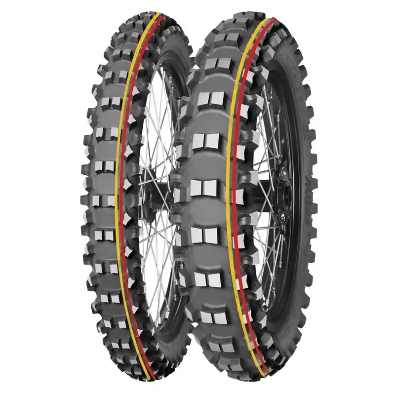 Pneu MITAS TERRA FORCE-MX SM 80/100-21 NHS 51M TT SOFT TO MEDIUM RED YELLOW Offre Spéciale