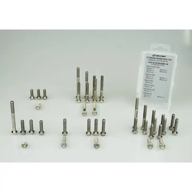 Kit vis moteur SCAR 48 vis titane Honda CRF450R Expédié Aujourd&rsquo;hui