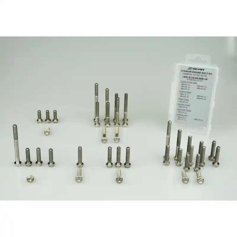 Expédié Aujourd&rsquo;hui Kit vis moteur SCAR 49 vis titane Yamaha YZ450F