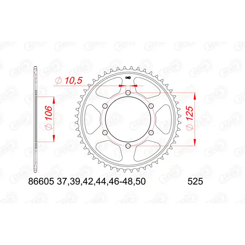 Acheter Direct Couronne AFAM acier standard 86605 - 525
