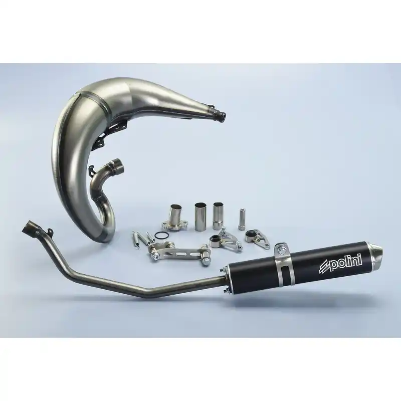 Remise Echappement POLINI Race Aluminium noir – Derbi DRD S
