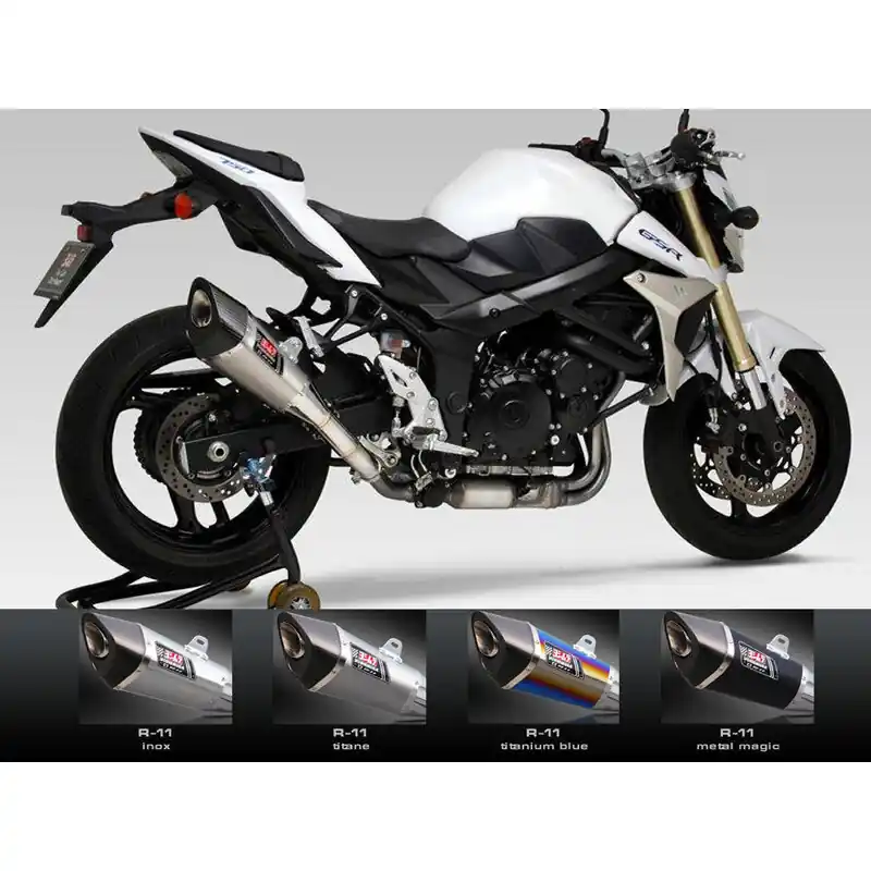 Silencieux YOSHIMURA R-11 inox Suzuki GSR750 (en Suisse non homologué) Expédié Aujourd'hui