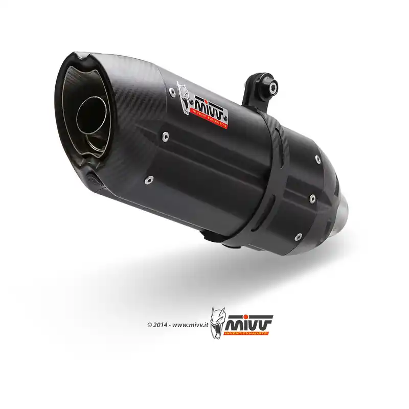 Silencieux MIVV Suono inox brossé noir/casquette carbone Honda CBR600RR Bon Plan