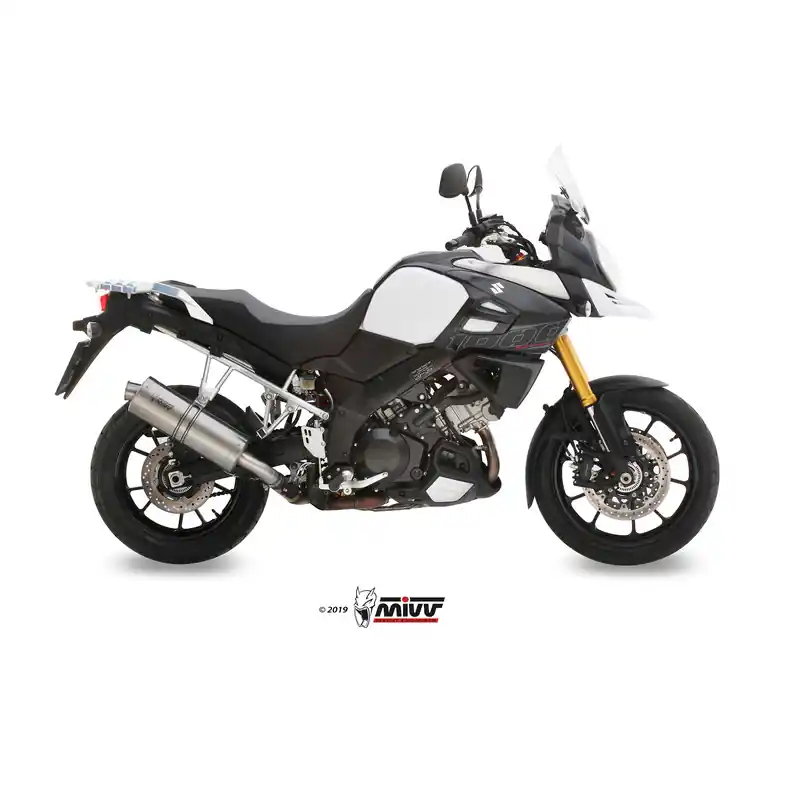 Silencieux MIVV Oval acier inox/casquette inox Suzuki Prix Promo
