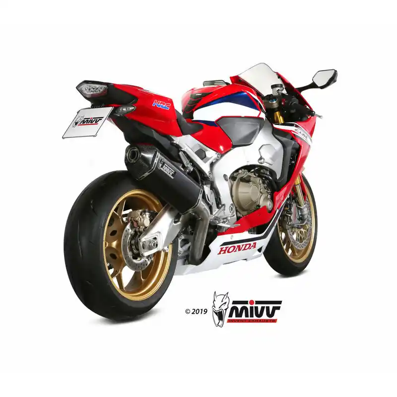 Silencieux MIVV Speed Edge Steel Black/carbone - Honda CBR1000RR Livraison Express