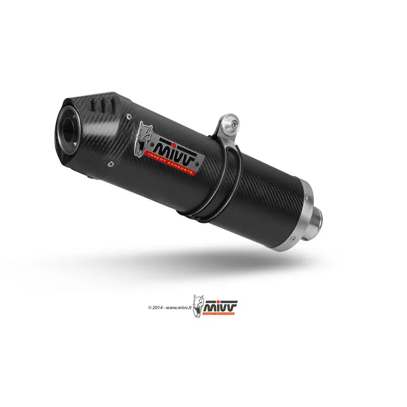 Silencieux MIVV Oval Carbon Cap carbone Honda CB600F Hornet Expédié Aujourd&rsquo;hui