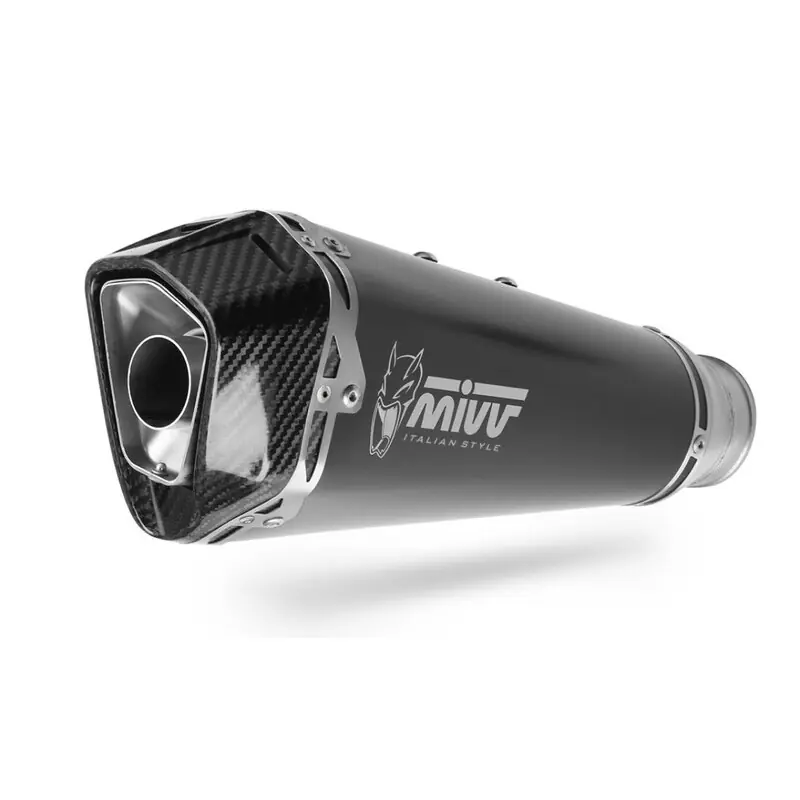 Vente Flash Silencieux MIVV Delta Race inox noir/carbone - Triumph Street Triple R/S/RS