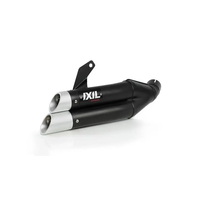 Petit Prix Silencieux IXIL Dual Hyperlow L3XB inox noir / alu – Honda NC750X/S