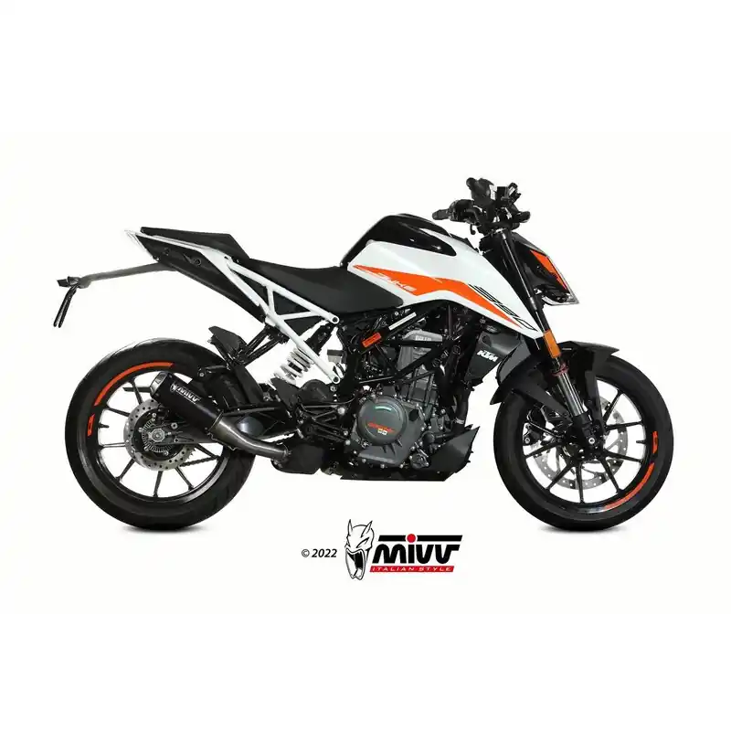 Jusqu&rsquo;à Épuisement Des Stocks Silencieux MIVV MK3 Slip-On acier inoxydable noir – KTM 125 / 390 Duke