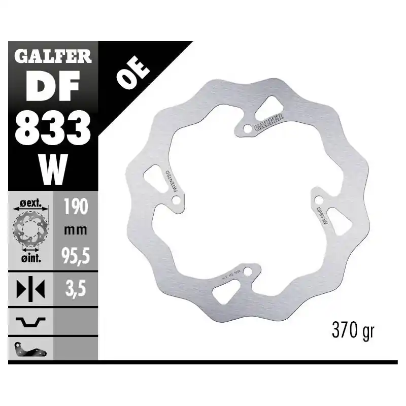 BRAKE DISC FIXED WAVE Certifié