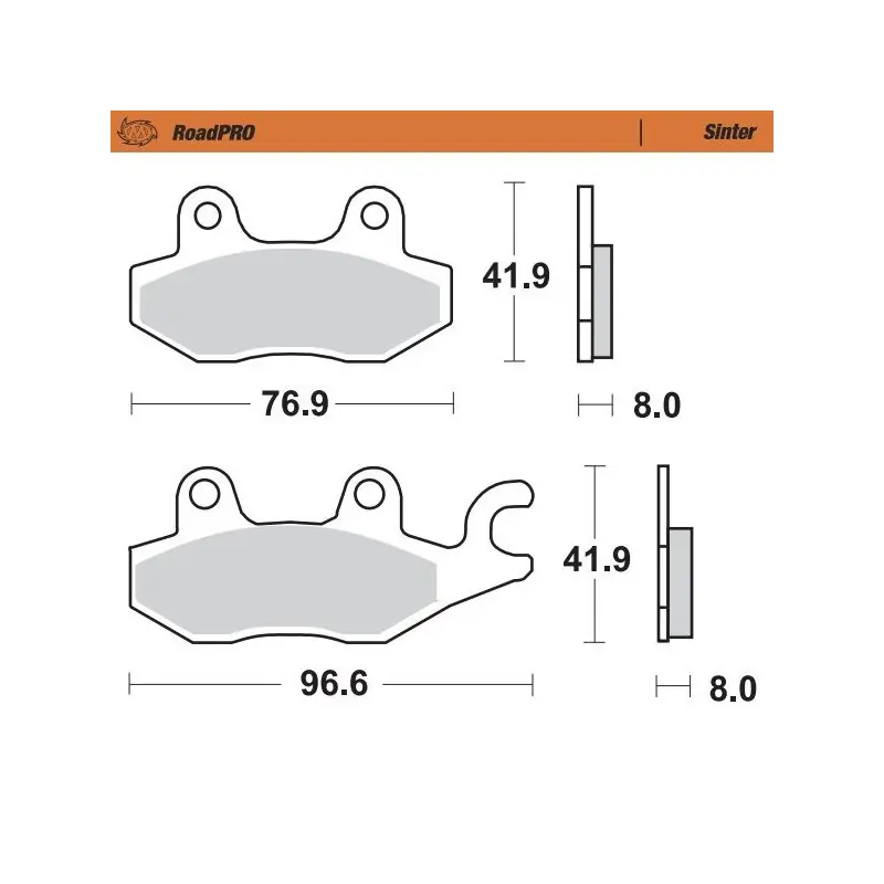 Réduction BRAKE PAD SINTER FRONT