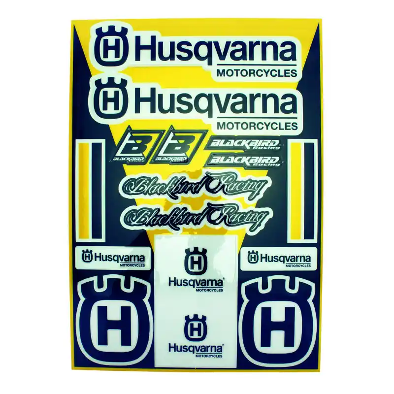 Planche de stickers BLACKBIRD Husqvarna Offre Limitée