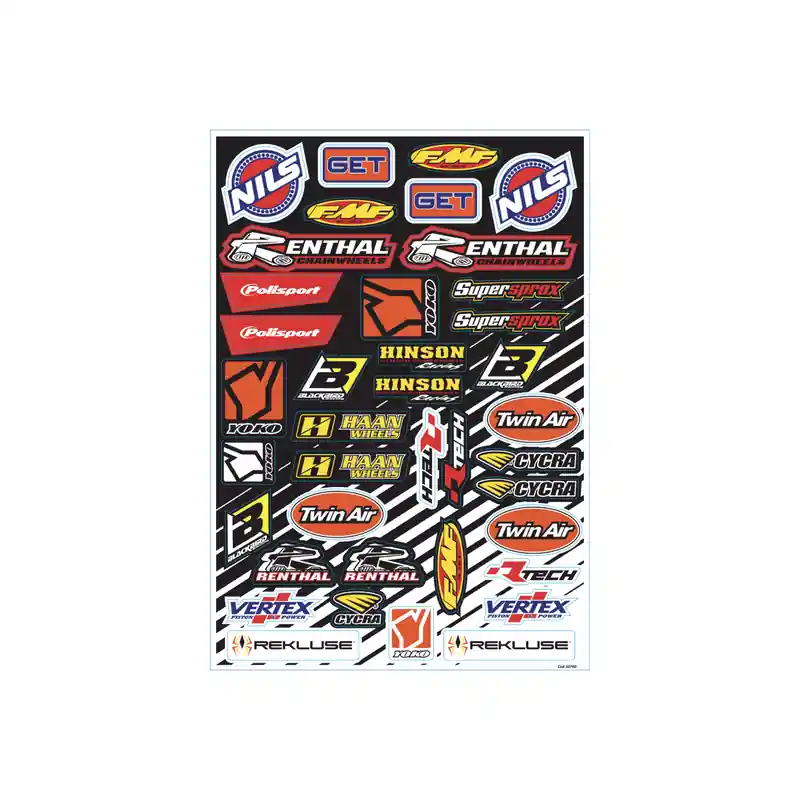 Petit Prix Planche de stickers BLACKBIRD PVC