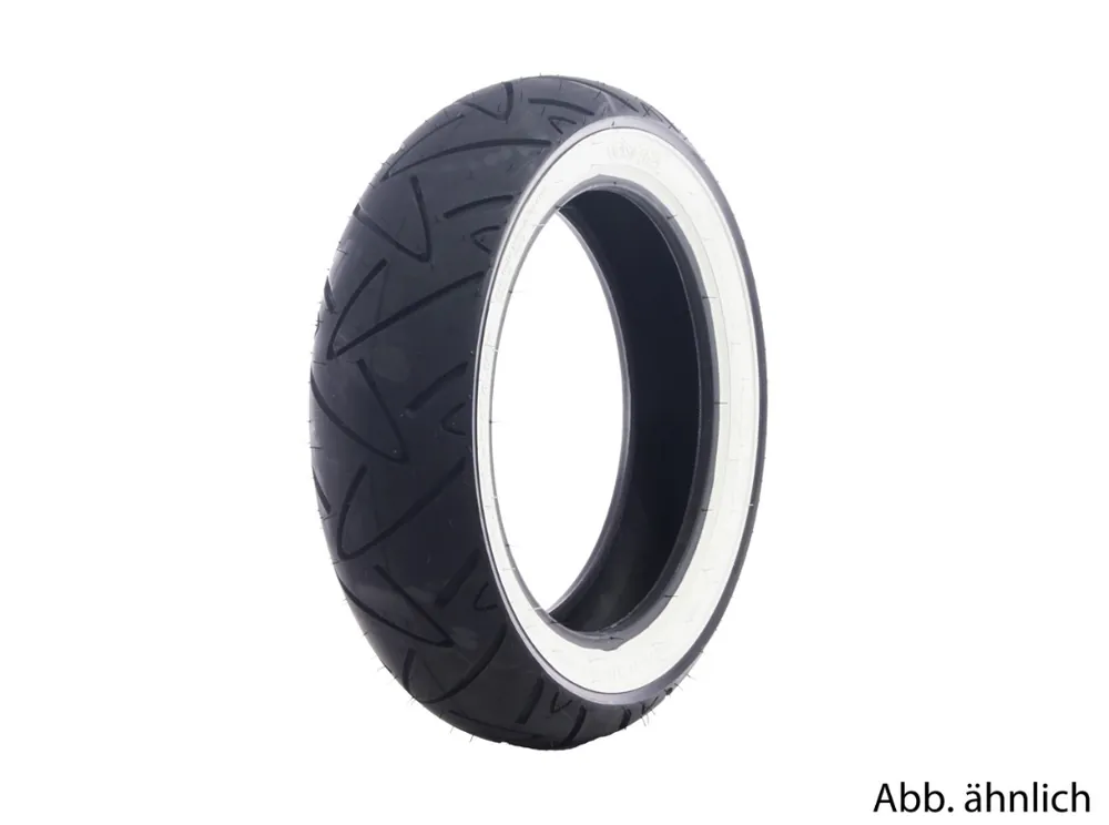 Produit De Marque Pneus Continental 130/70-12, 62P, TL, flancs blancs, Twist, avant/arrière
