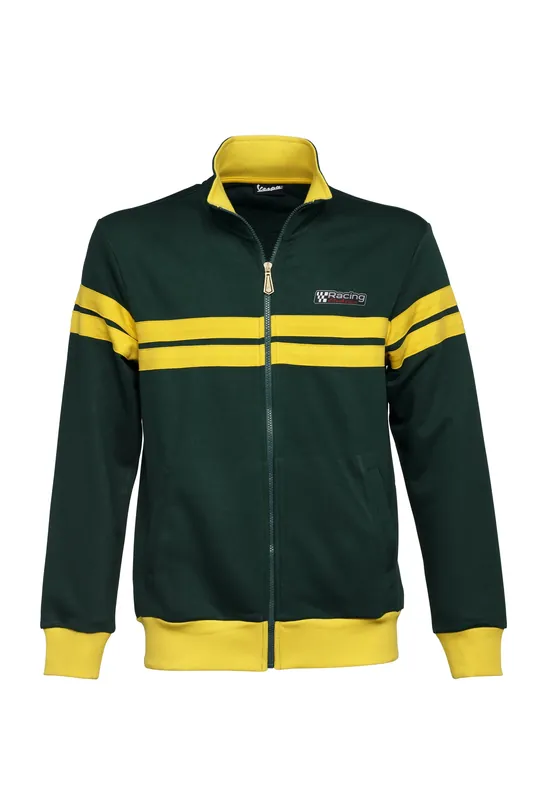Vespa Sweatshirt Jacke, Racing Sixties 60s grün / gelb XS Nouvelle Collection