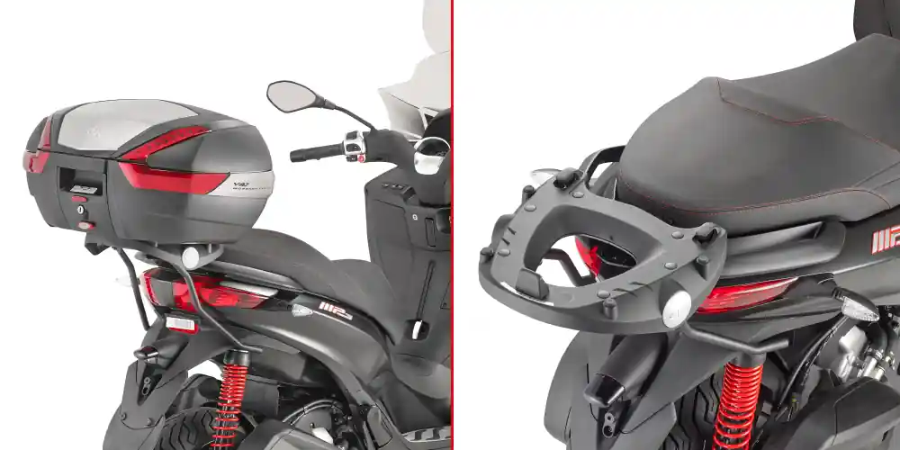 Réduction Support de top case pour valise monokey pour Piaggio MP3 Givi