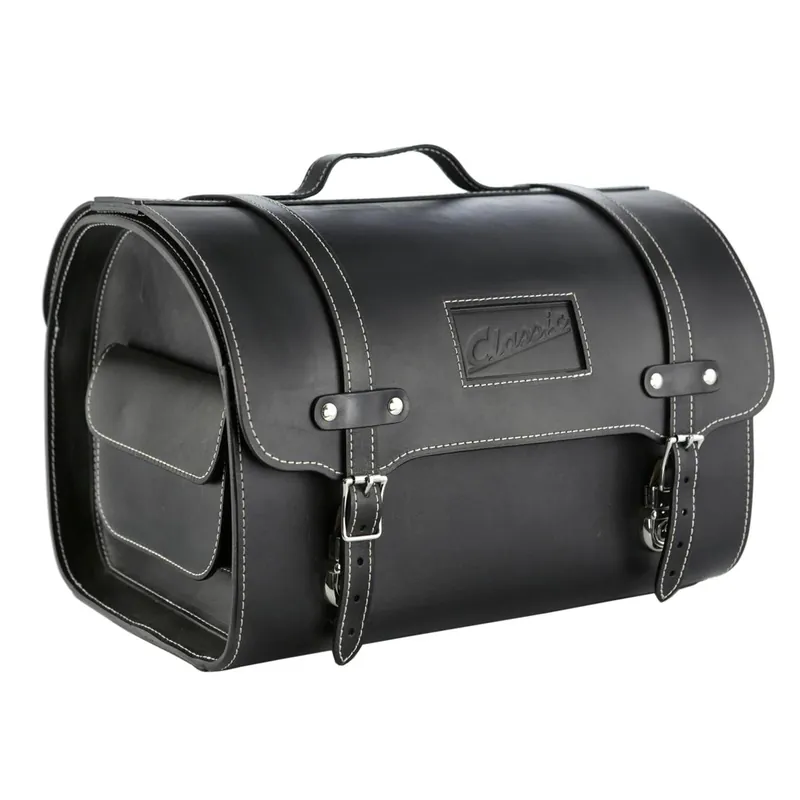 Dernière Chance Valise en cuir « Classic » pour Vespa – noir