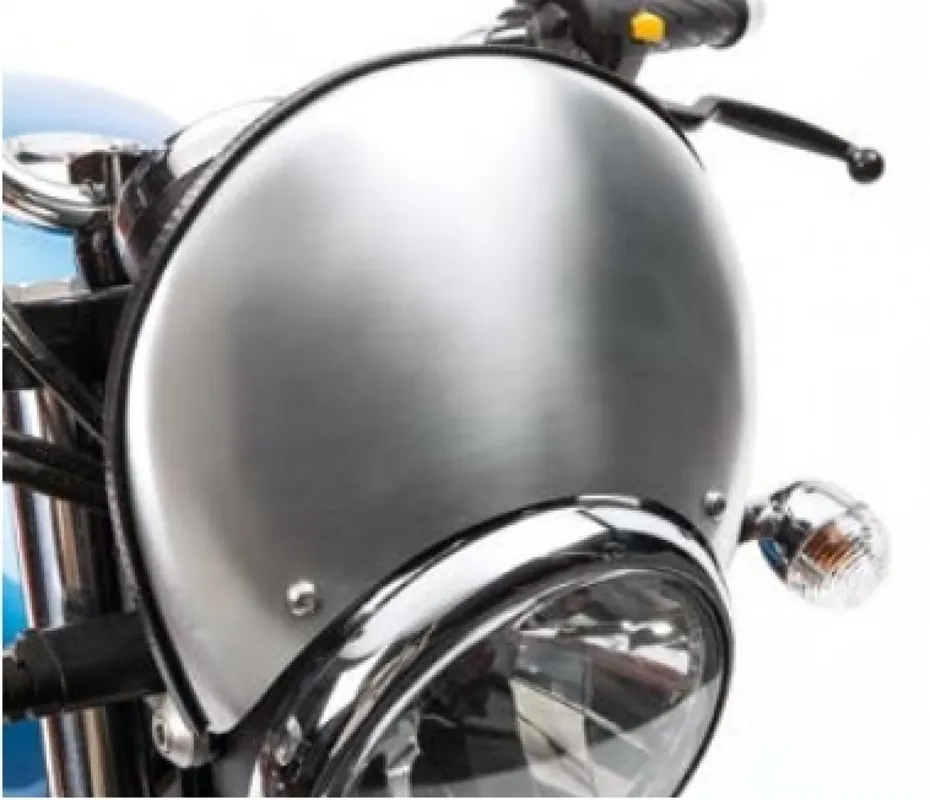 Satisfait Ou Remboursé Cache original, argenté pour Moto Guzzi V7 I+II