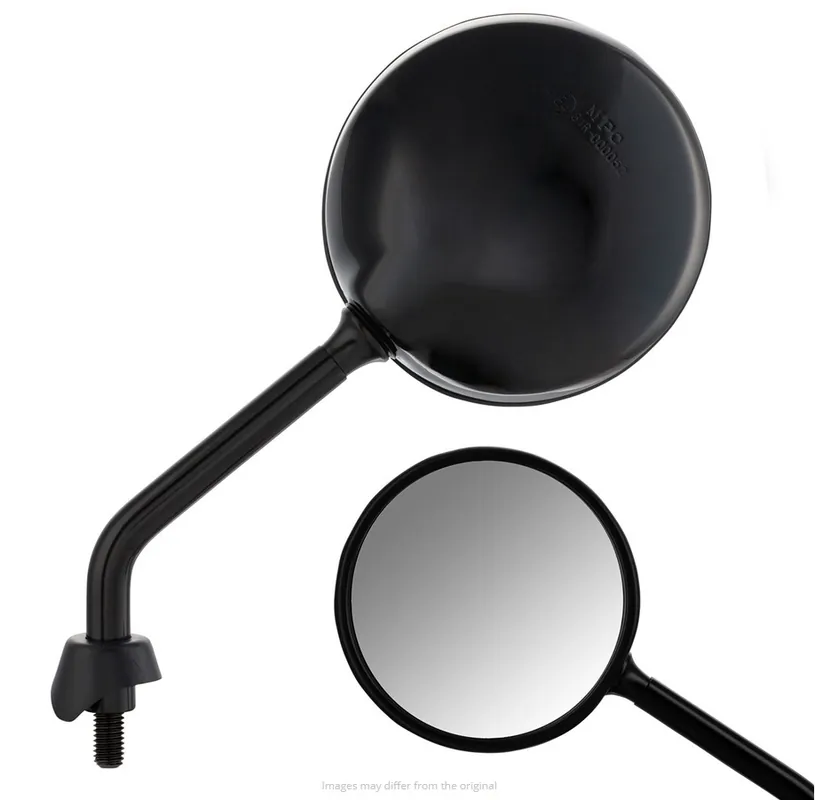 Nouveauté Rétroviseur Shorty pour Vespa, noir brillant, droite et gauche (la paire)