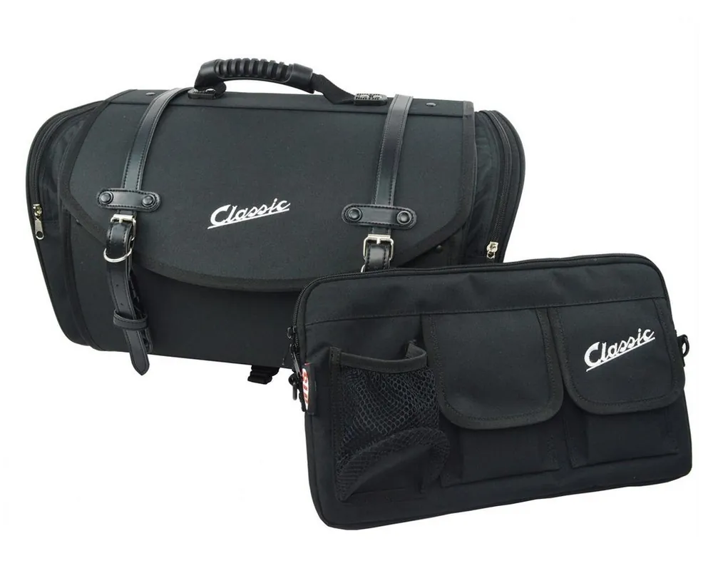 Set de sacoches Classic pour Vespa, noir Usine Directe