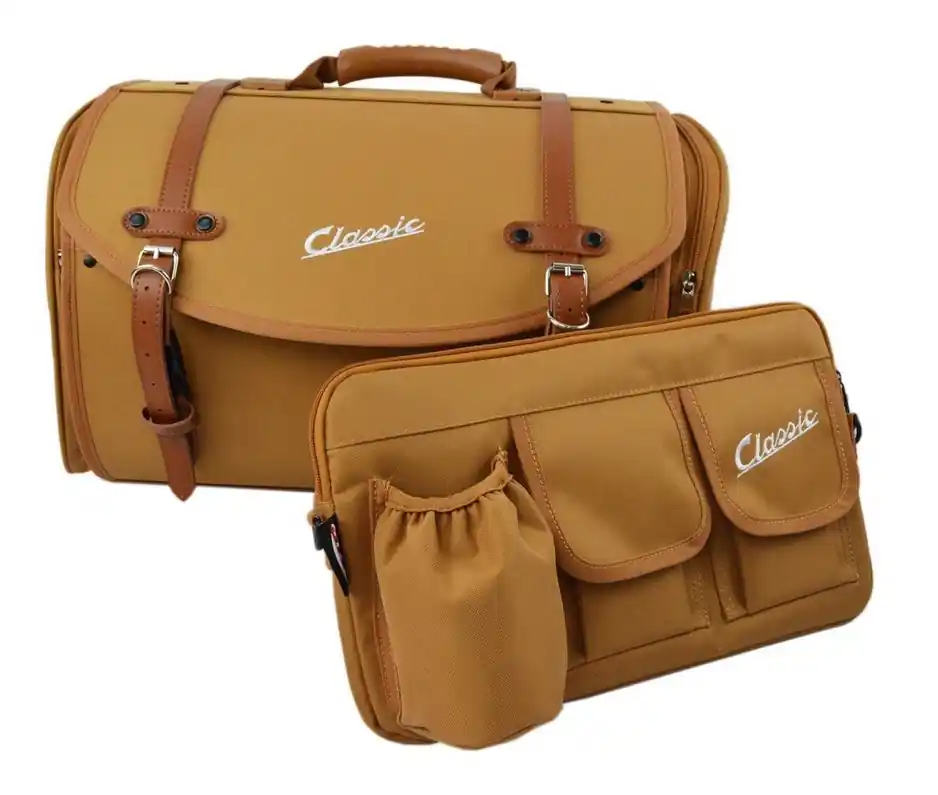 Set de sacoches Classic pour Vespa, marron Seulement Aujourd&rsquo;hui