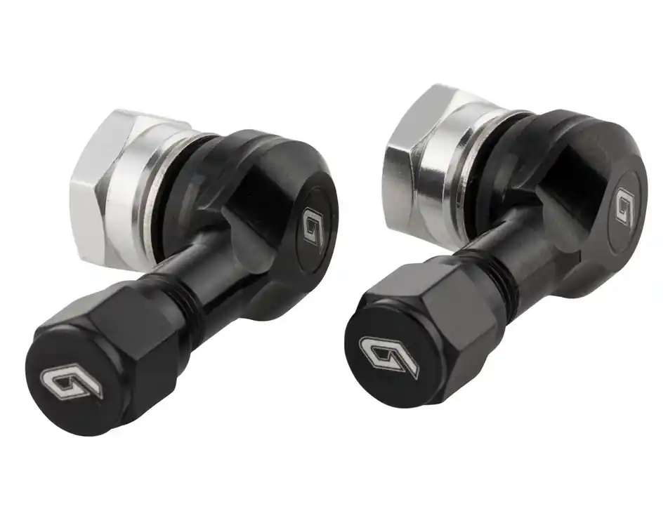 Insert de valve pour pneu/jante sans chambre à air 80°, noir anodisé Commander Vite