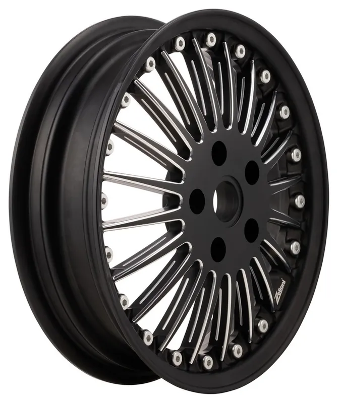 Jante Sport Classic avant/arrière pour Vespa GTS/GTS Super/GTV/GT/946 125-300cc, noire mate Dernier Modèle