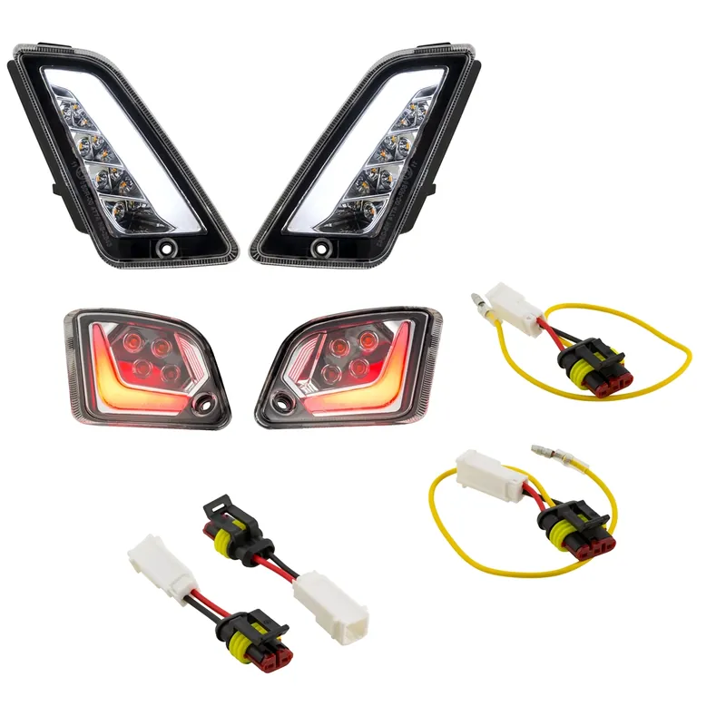 Certifié Kit clignotants avant & arrière pour Vespa GTS/GTS Super/GTV/GT 60/GT/GT L (&rsquo;03-&rsquo;13), clair