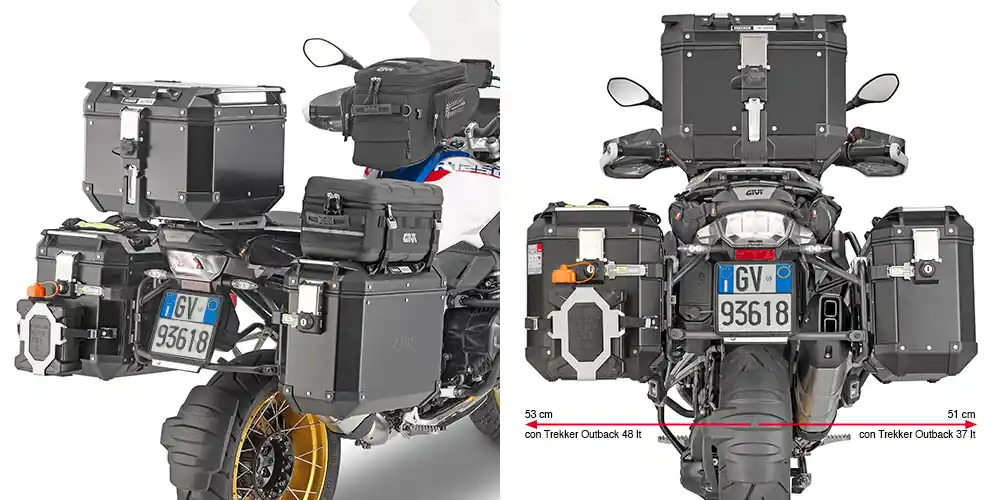 Support de valises latérales en tube d&rsquo;acier pour BMW R 1200 GS Adventure (année 14-18) / R 1200 GS (année 13-18) / R 12 Haute Qualité