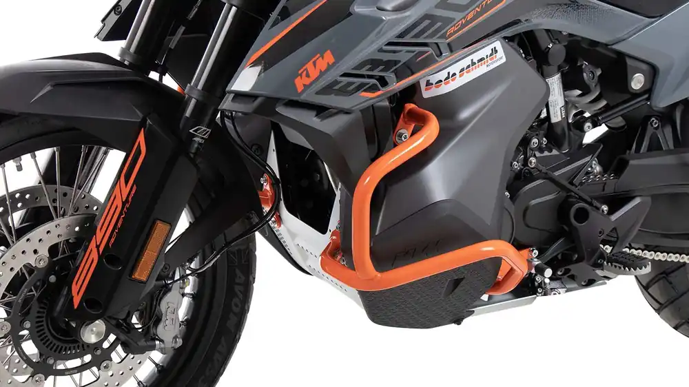 Arceau de protection moteur orange pour KTM 890 Adventure (21-) Hepco & Becker Petit Prix