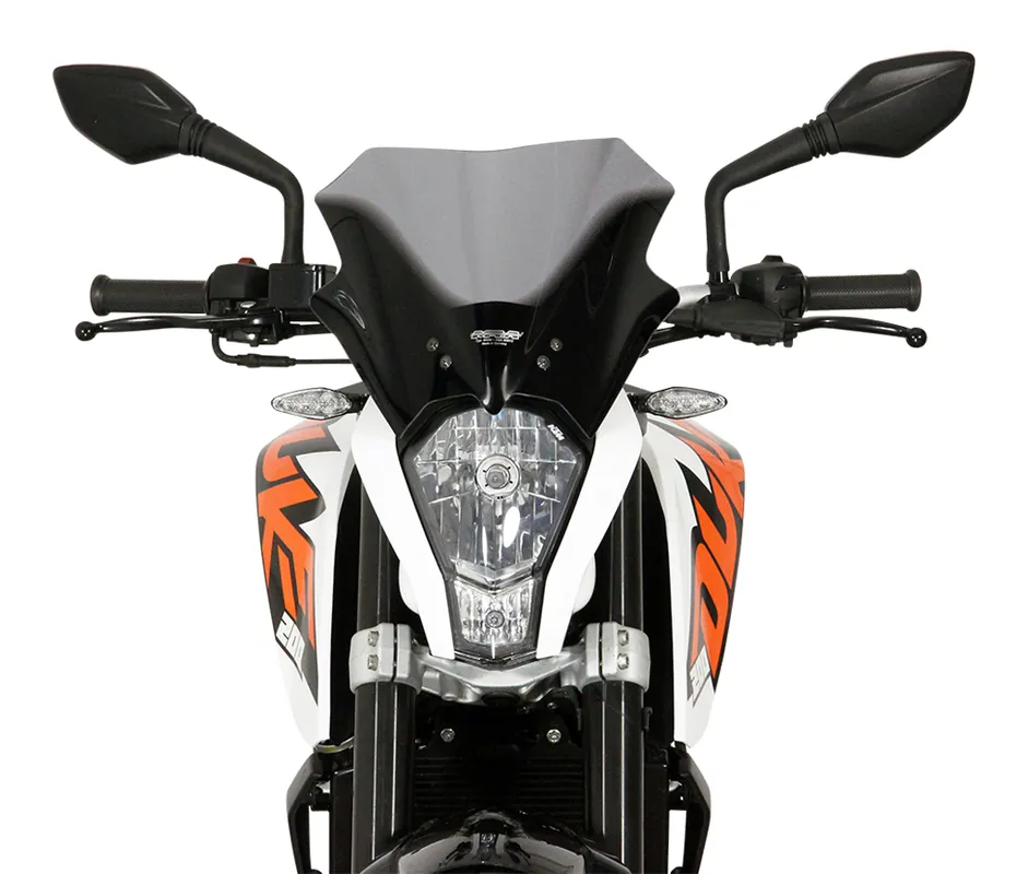 Solde Vitre racing MRA "R" pour KTM DUKE 125 / 200 / 390 (année -2016) Gris fumée
