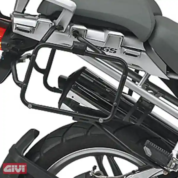 Givi Support de valises latérales en tube d&rsquo;acier noir BMW R1200GS Bj.04- Vente Directe