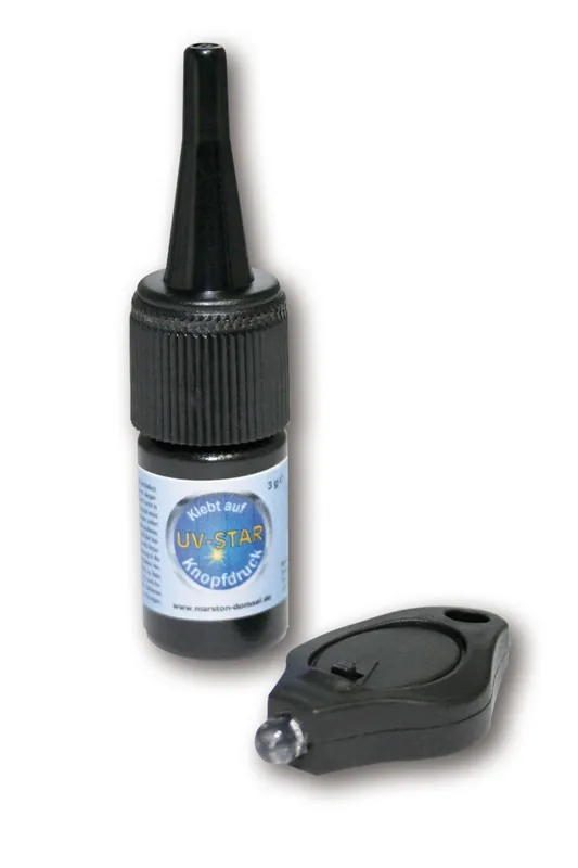 Bon Plan MARSTON Kit de réparation UV, colle 3g + beamer UV