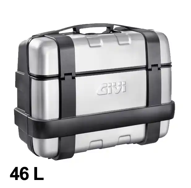Marque Trekker 46 litres MONOKEY valise avec housse en aluminium argenté Givi