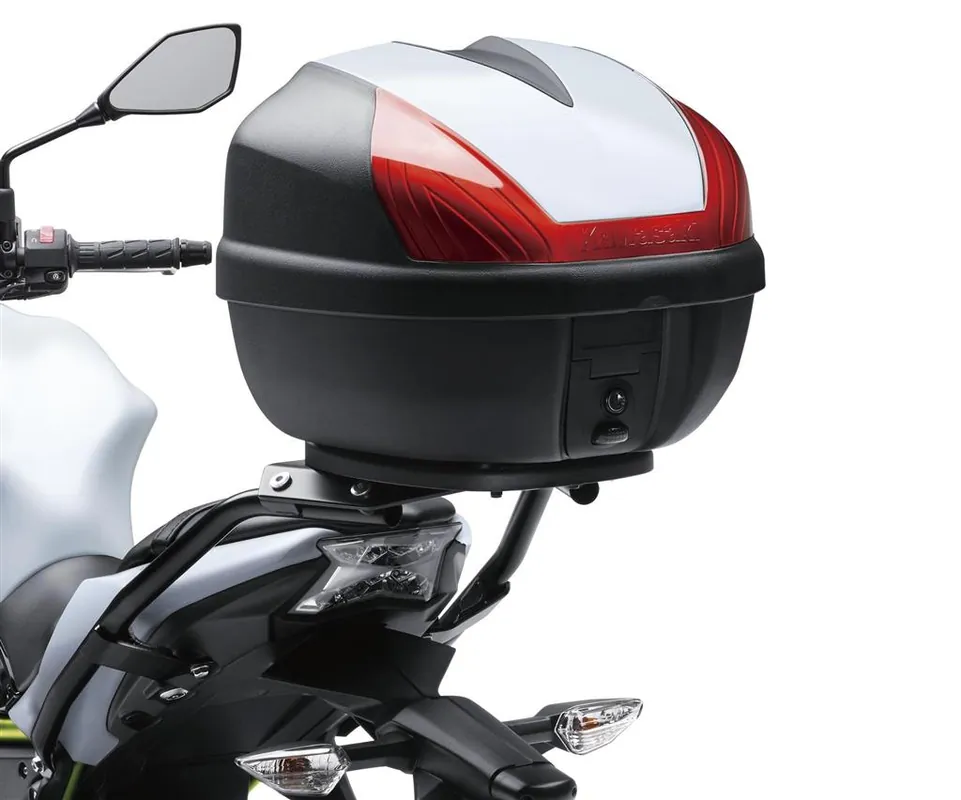 Prix Choc Cache pour top case 30L "725" Metallic Flat Raw Titanium Z650 2017 Original Kawasaki
