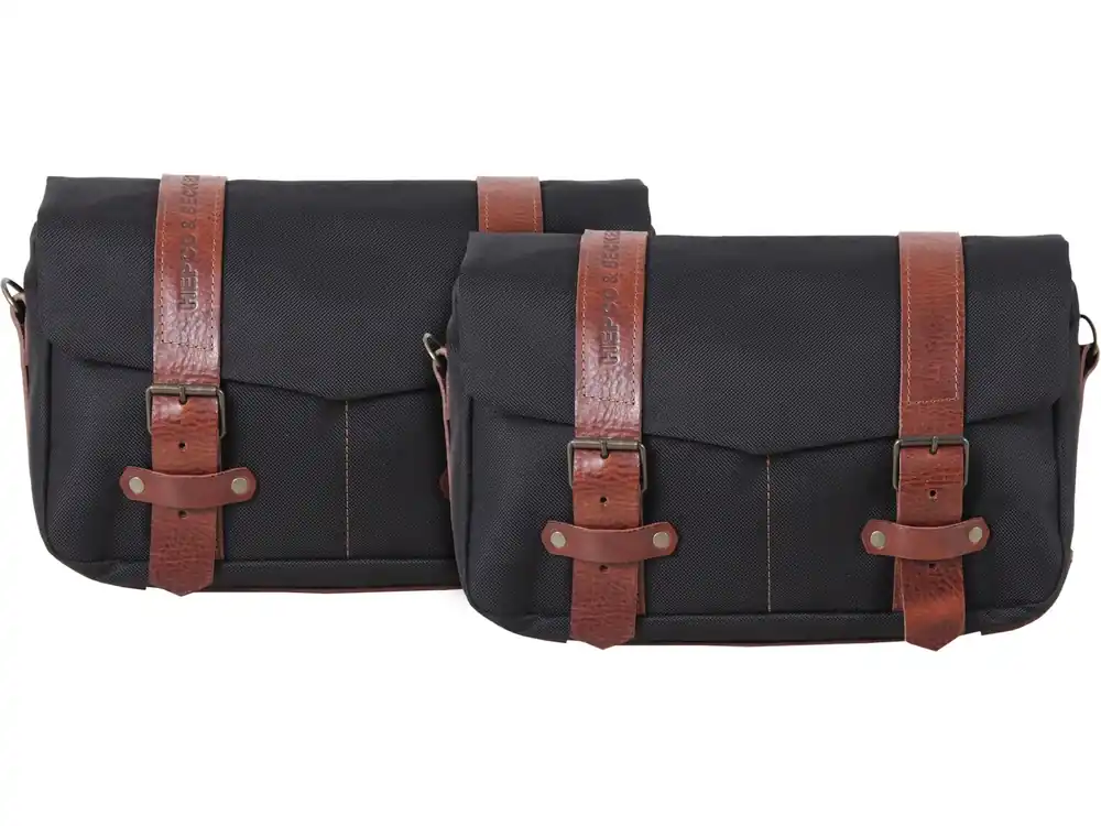 Usine Directe Set de sacoches de coursier LEGACY M/M noir pour support C-Bow Hepco & Becker