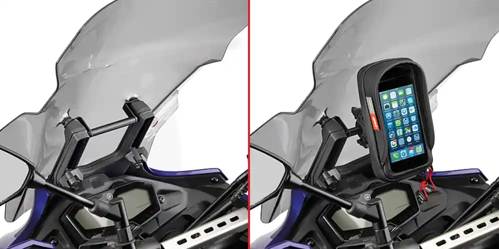 Support de montage sur pare-brise pour GPS pour Yamaha MT-07 Tracer (année 16-18) Givi Achat Immédiat