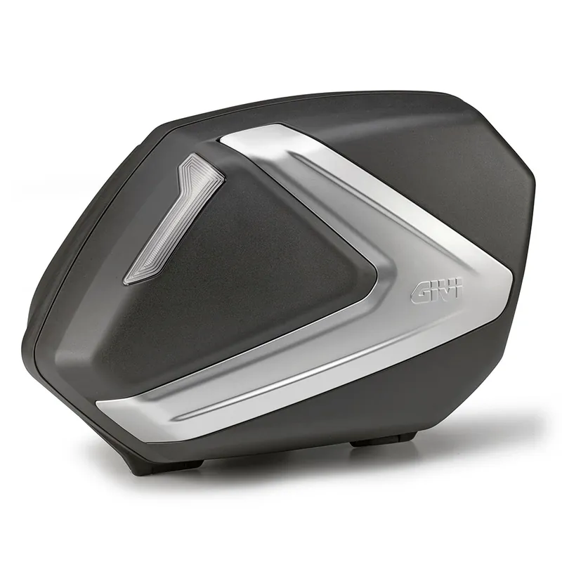 Quantité Limitée V37 TECH Kit de valises latérales MONOKEY avec housse argentée et réflecteurs transparents Givi